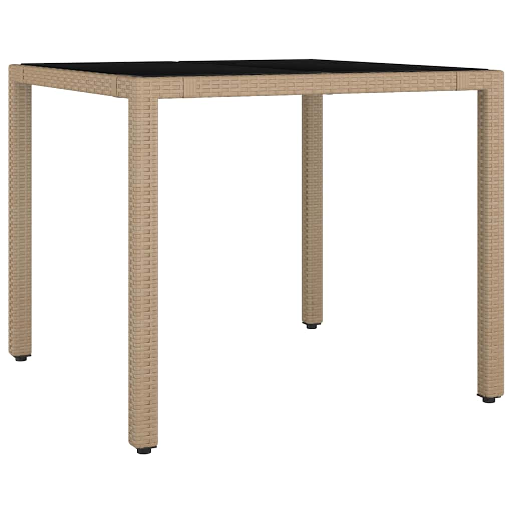 Ensemble de bistro de jardin 5 pcs coussins marron poly rotin