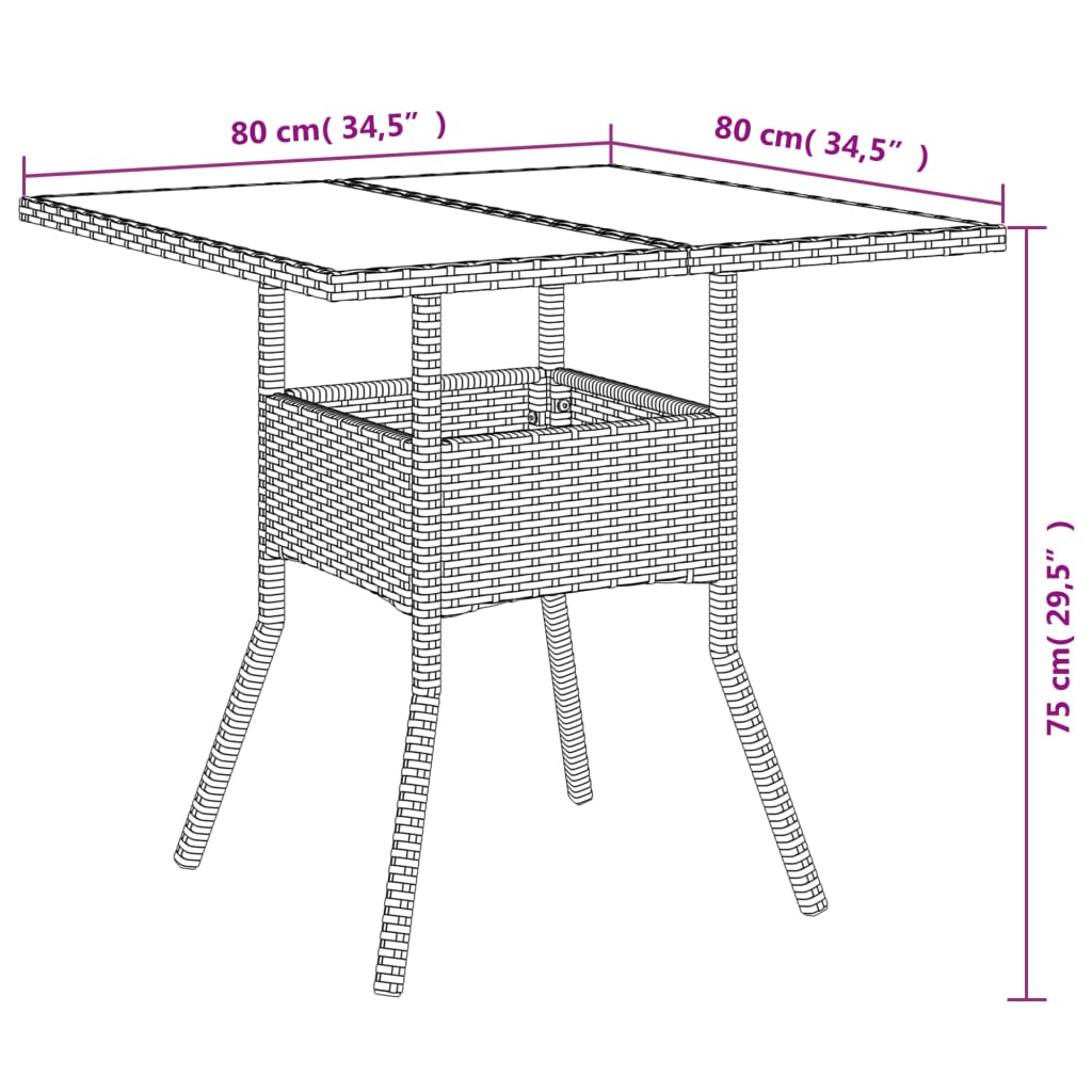 Ensemble à manger de jardin et coussins 5 pcs gris rotin verre
