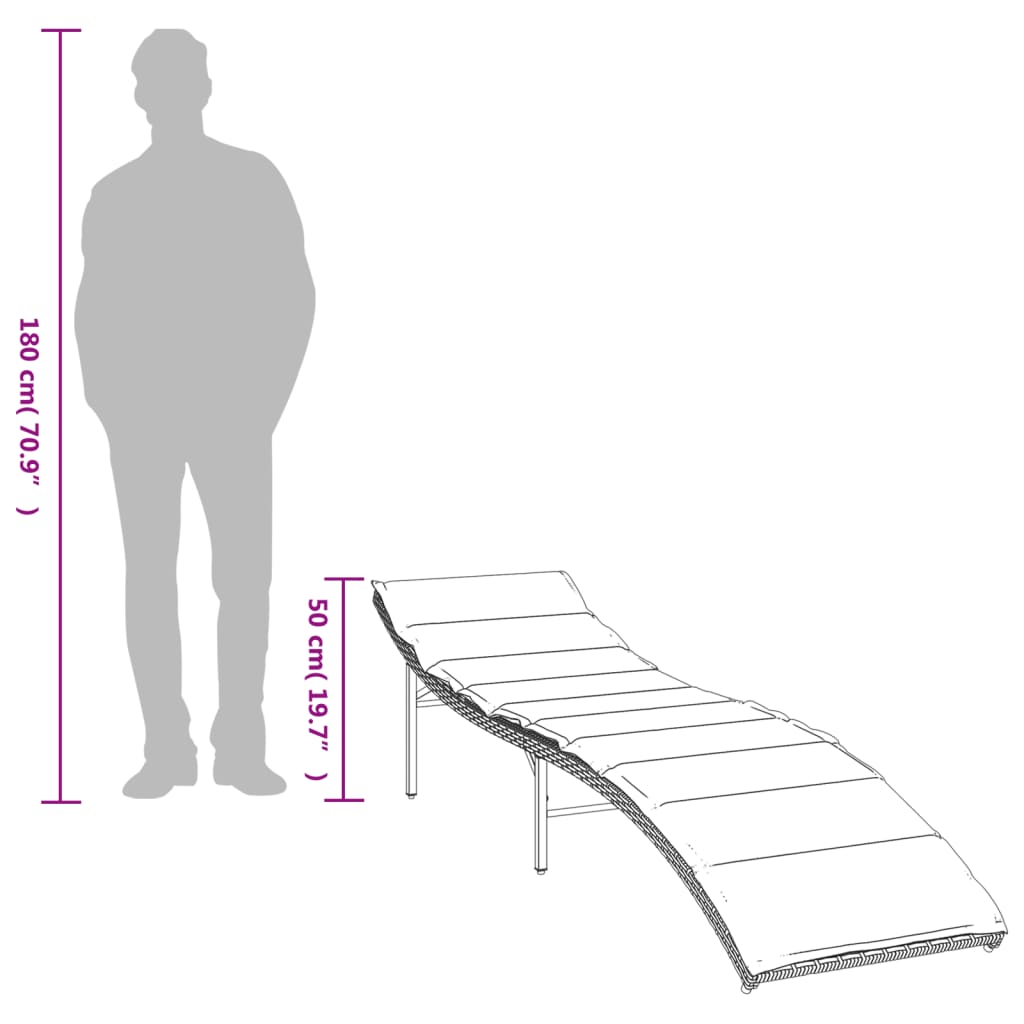Chaises longues lot de 2 avec coussins marron résine tressée Bains de soleil vidaXL