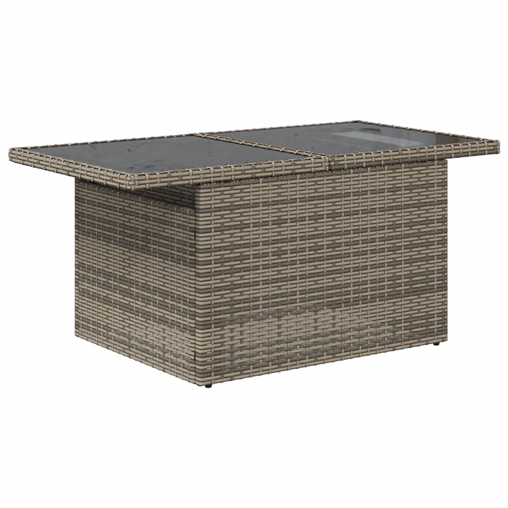 Ensemble de canapé de jardin 6 pcs avec coussins gris résine tressée - XIOS