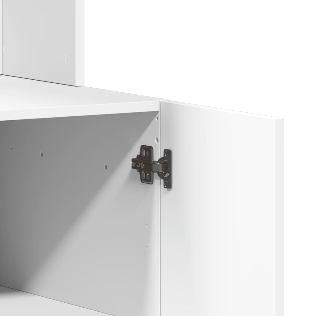 Armoire de cuisine blanc 95x50x180 cm bois d'ingénierie - XIOS