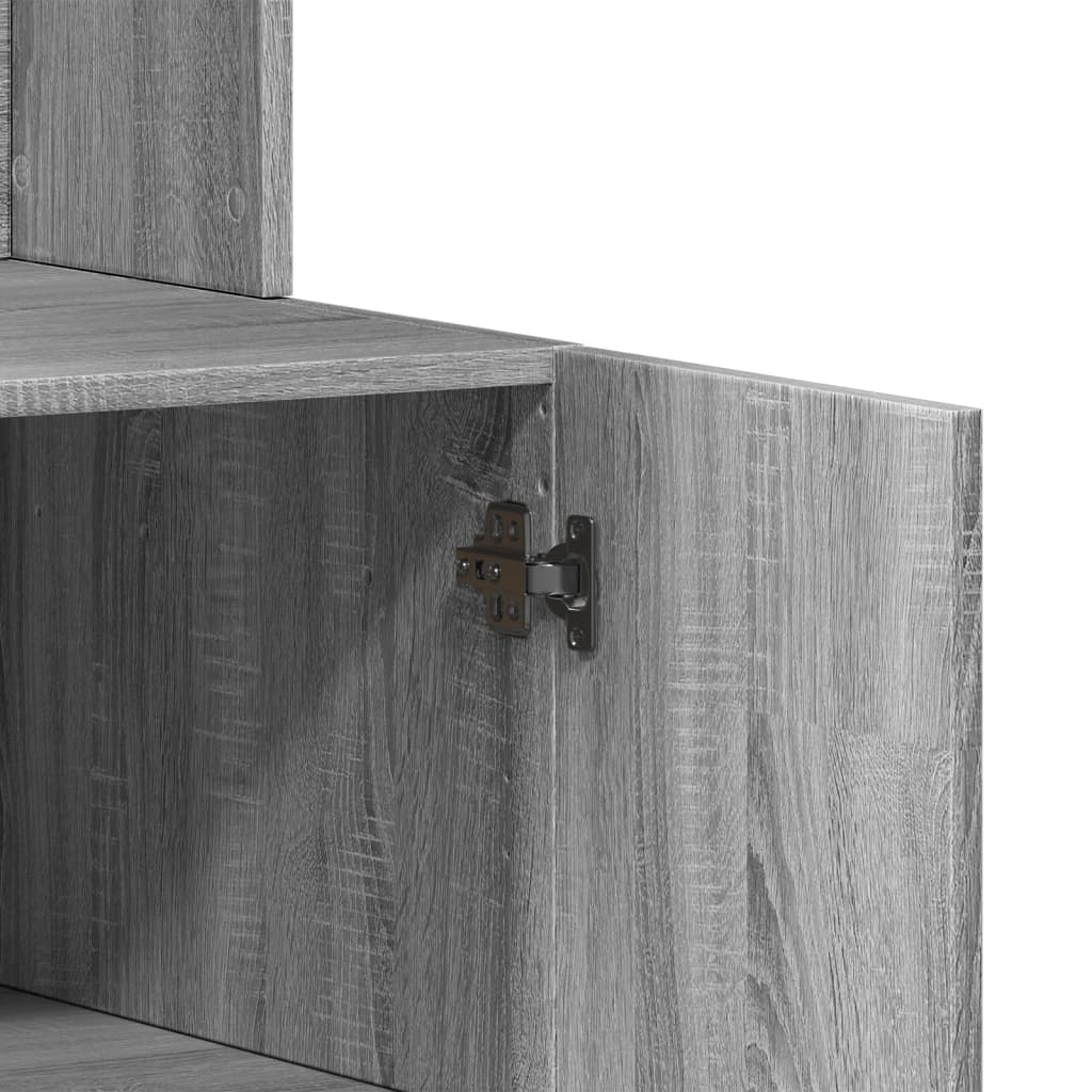 Armoire de cuisine sonoma gris 95x50x180 cm bois d’ingénierie - XIOS