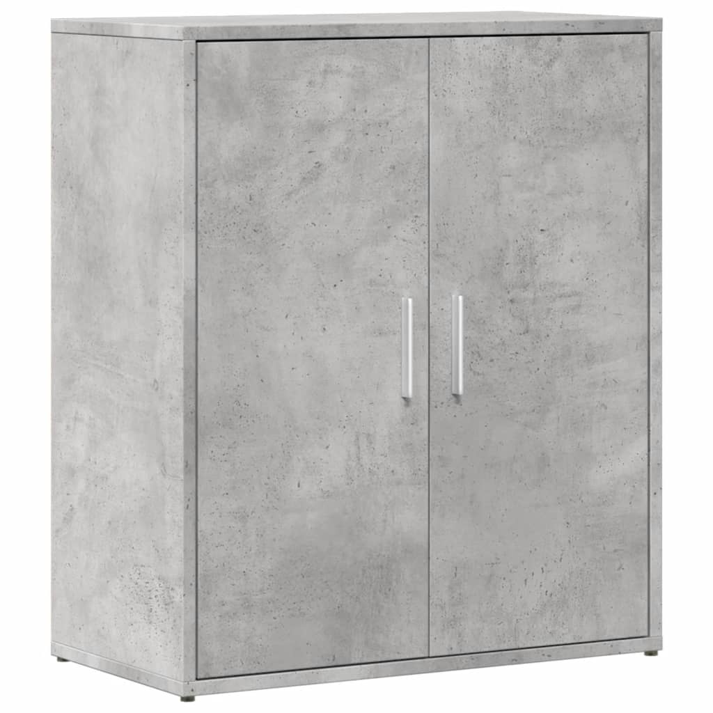 Buffets 2 pcs gris béton 60x31x70 cm bois d'ingénierie - XIOS