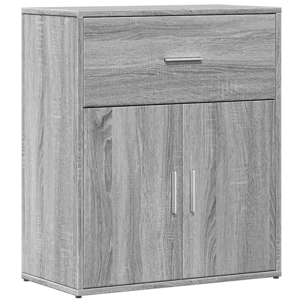 Buffets 2 pcs sonoma gris 60x31x70 cm bois d'ingénierie