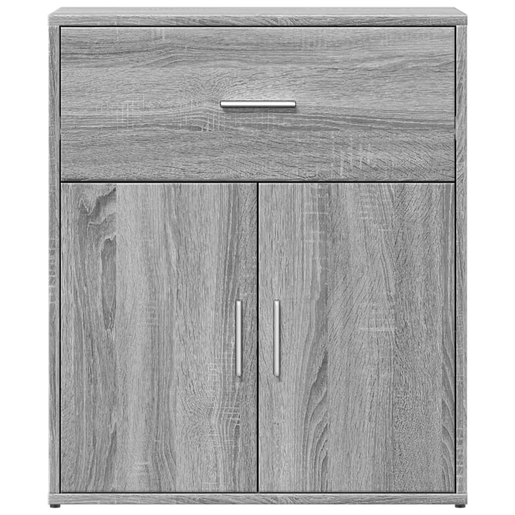 Buffets 2 pcs sonoma gris 60x31x70 cm bois d'ingénierie