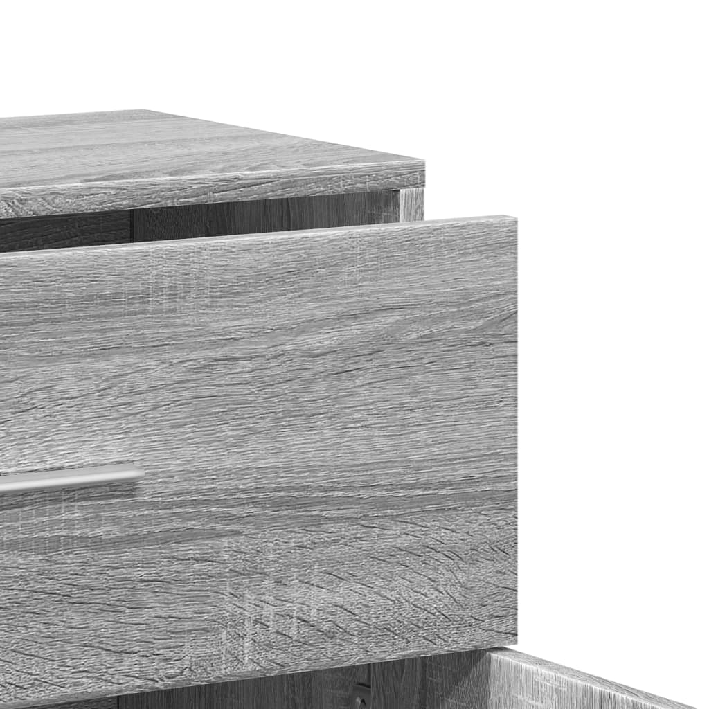Buffets 2 pcs sonoma gris 60x31x70 cm bois d'ingénierie