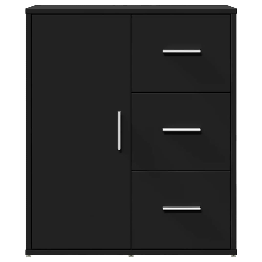 Buffets 2 pcs noir 60x31x70 cm bois d'ingénierie - XIOS