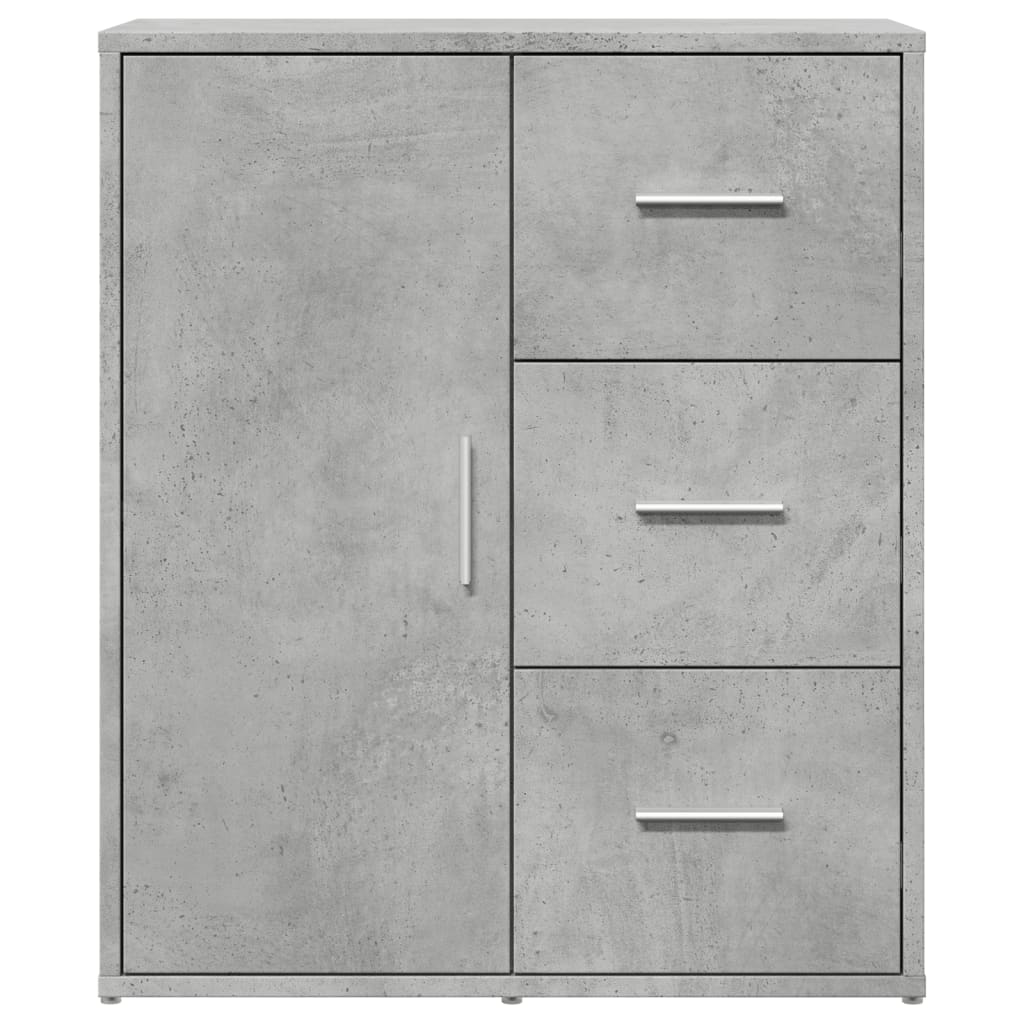 Buffets 2 pcs gris béton 60x31x70 cm bois d'ingénierie - XIOS