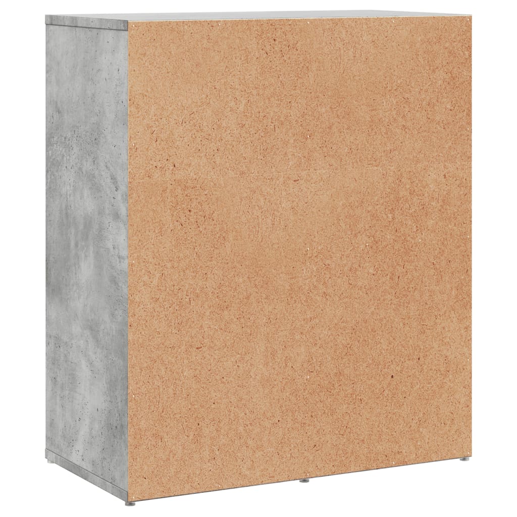 Buffets 2 pcs gris béton 60x31x70 cm bois d'ingénierie - XIOS