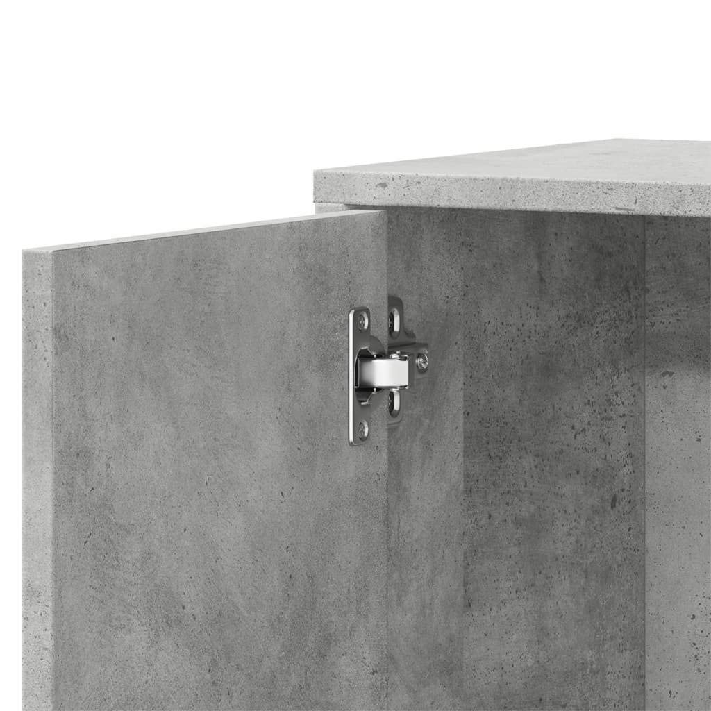 Buffets 2 pcs gris béton 60x31x70 cm bois d'ingénierie - XIOS