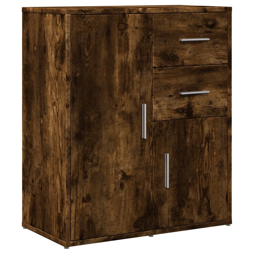 Buffets 2 pcs chêne fumé 60x31x70 cm bois d'ingénierie Buffets & bahuts vidaXL