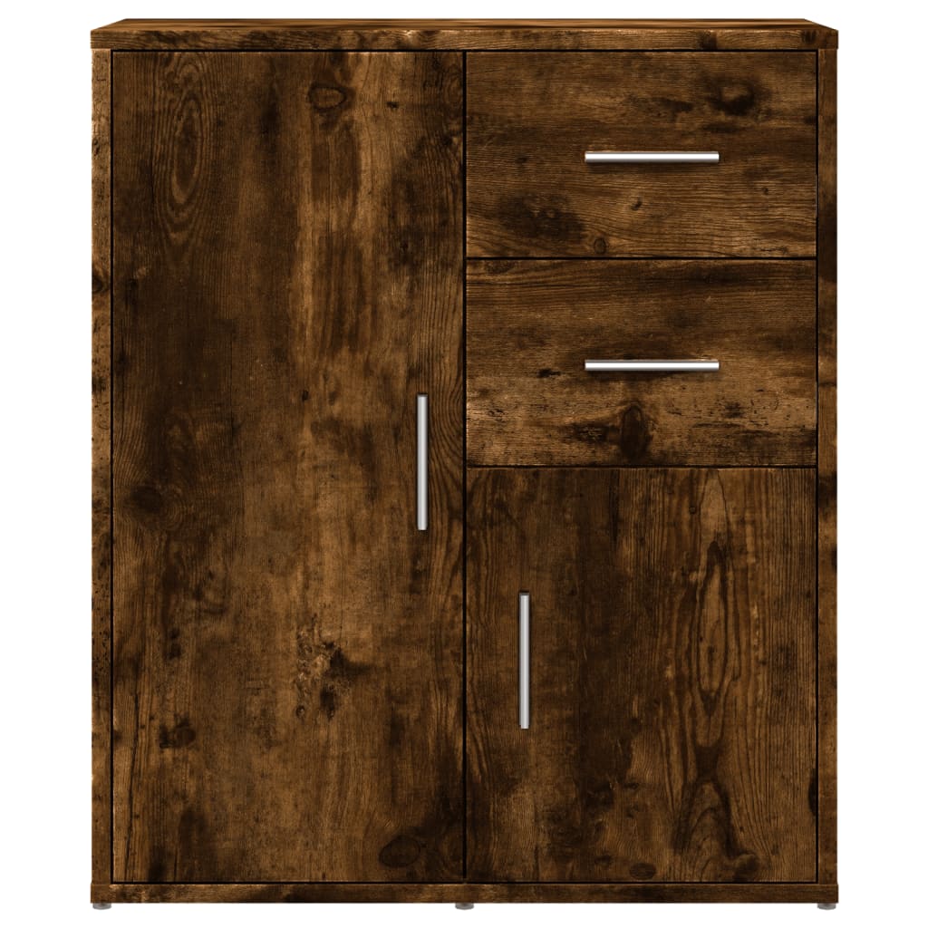 Buffets 2 pcs chêne fumé 60x31x70 cm bois d'ingénierie Buffets & bahuts vidaXL
