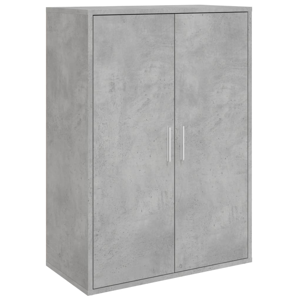 Buffets 2 pcs gris béton 60x31x84 cm bois d'ingénierie - XIOS