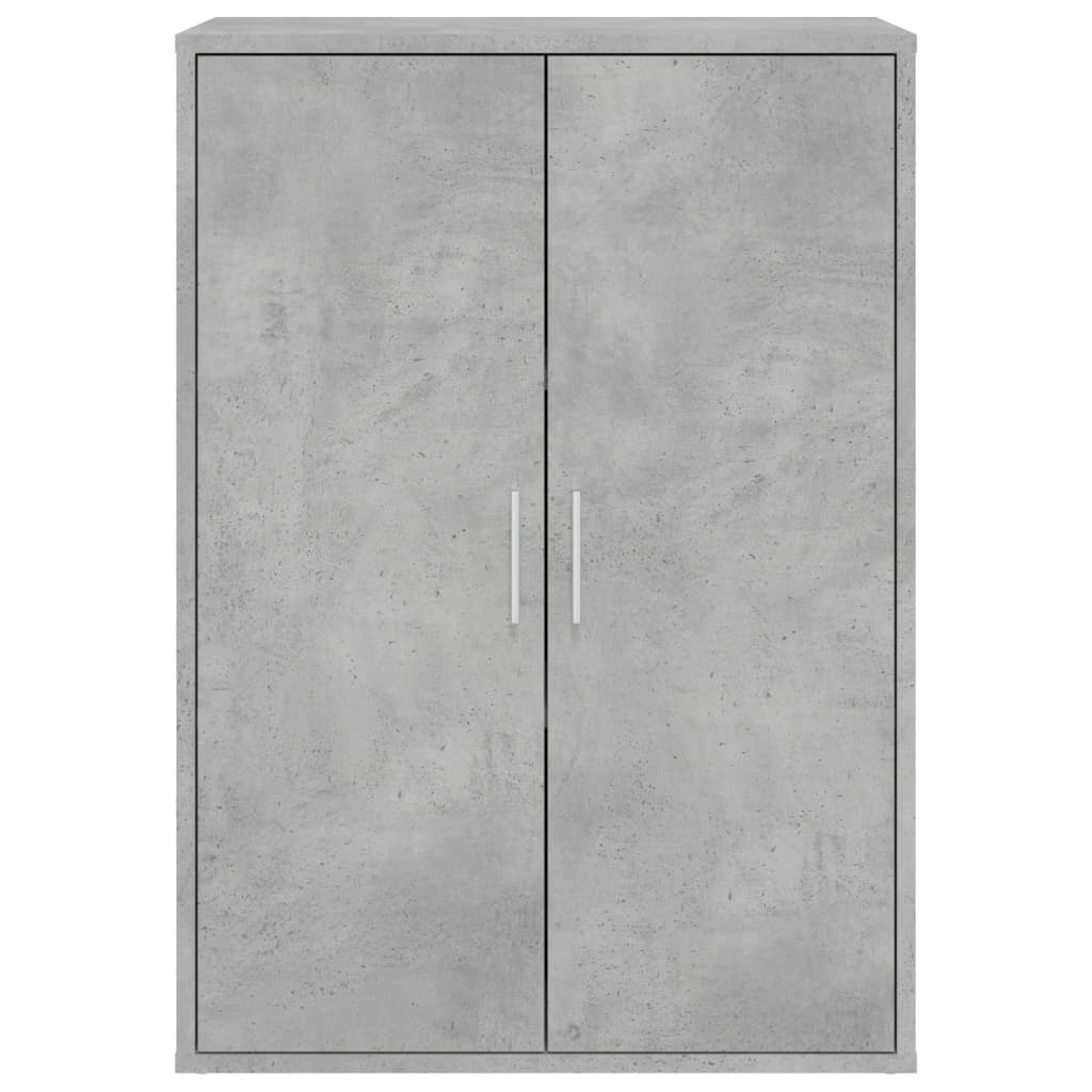 Buffets 2 pcs gris béton 60x31x84 cm bois d'ingénierie - XIOS