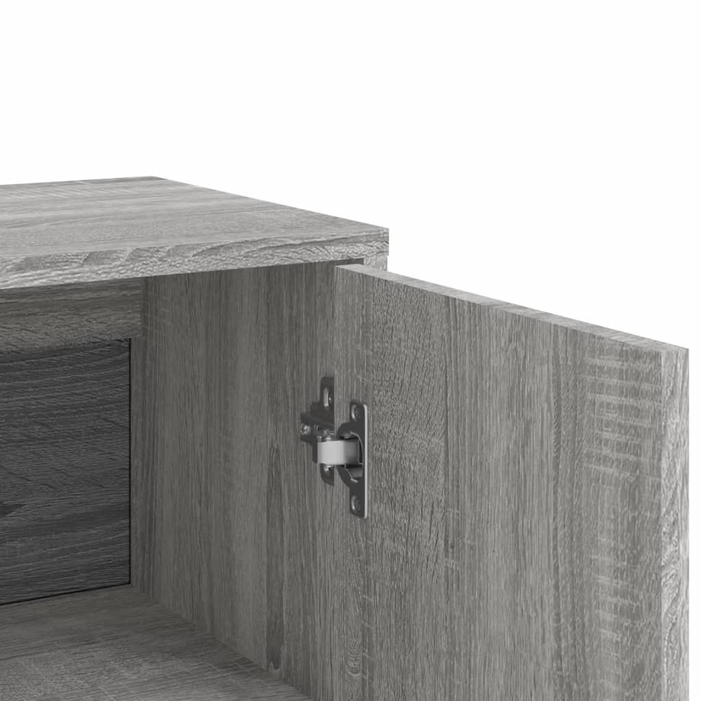 Buffets 2 pcs sonoma gris 60x31x84 cm bois d'ingénierie