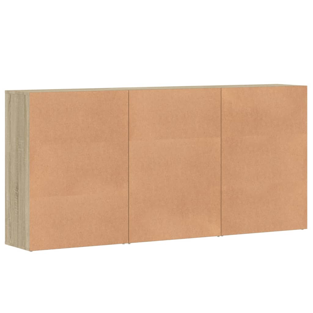 Buffets 3 pcs chêne sonoma 60x31x84 cm bois d'ingénierie