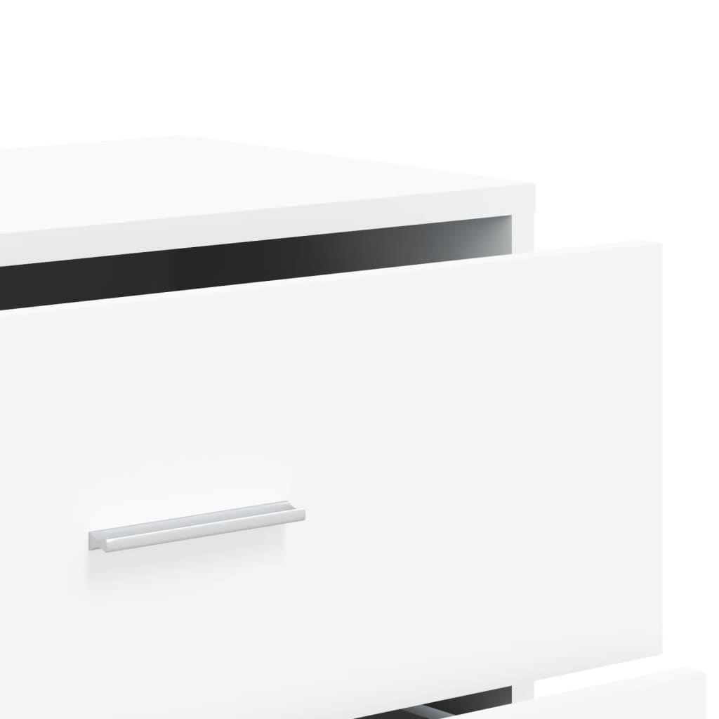 Buffets 2 pcs blanc 60x31x84 cm bois d'ingénierie - XIOS