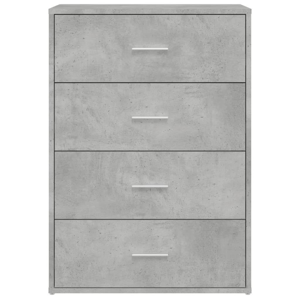 Buffets 2 pcs gris béton 60x31x84 cm bois d'ingénierie - XIOS