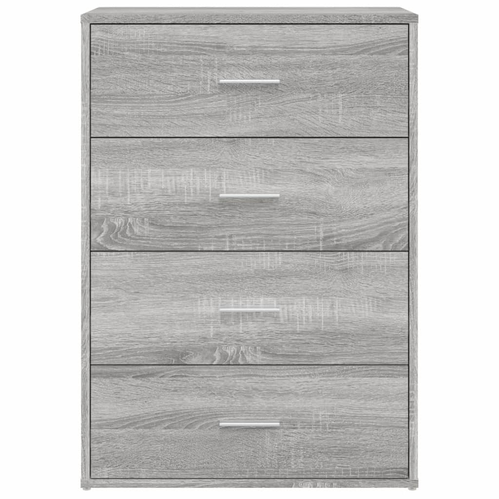 Buffets 2 pcs sonoma gris 60x31x84 cm bois d'ingénierie