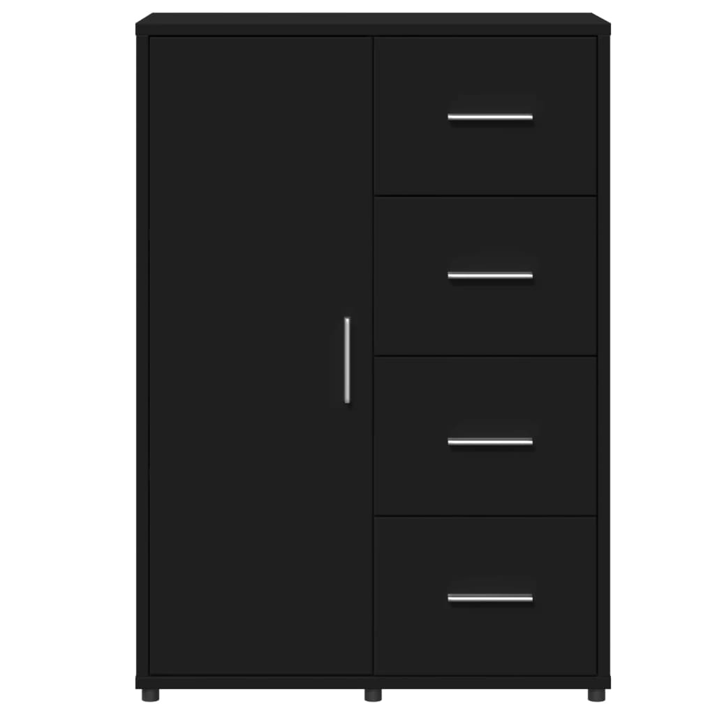 Buffets 2 pcs noir 60x31x84 cm bois d'ingénierie - XIOS