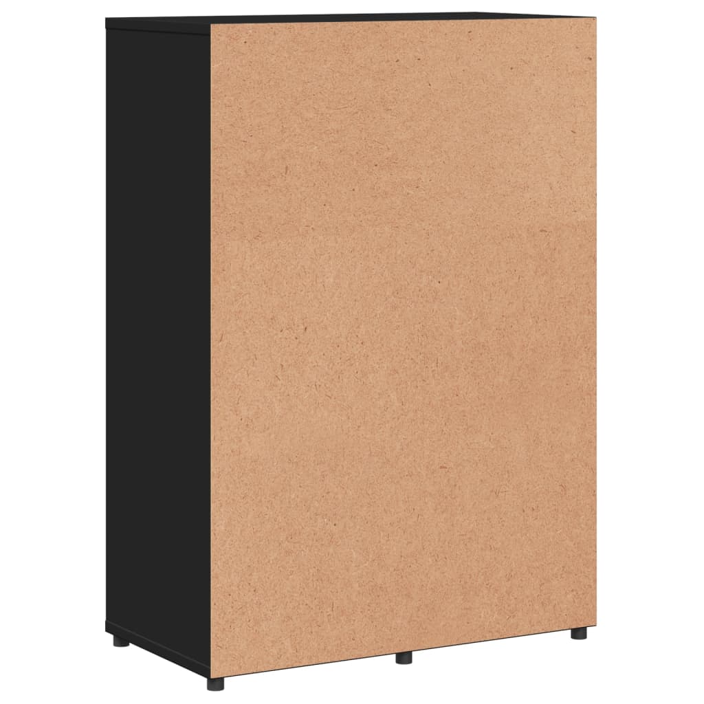 Buffets 2 pcs noir 60x31x84 cm bois d'ingénierie - XIOS
