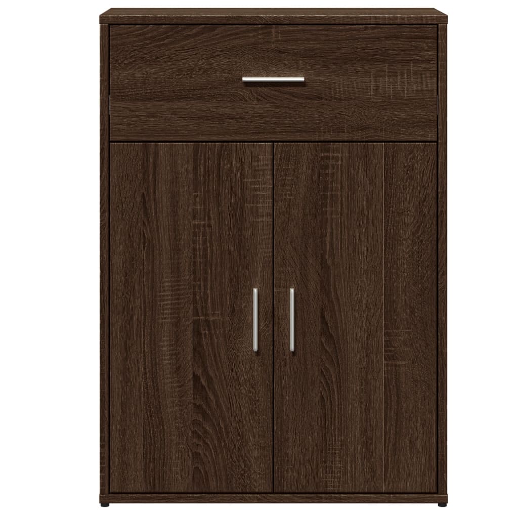 Buffets 2 pcs chêne marron 60x30x84 cm bois d'ingénierie Buffets & bahuts vidaXL