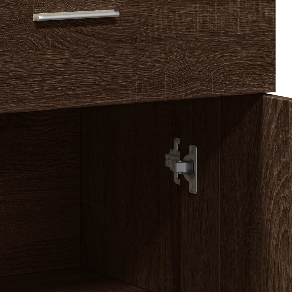 Buffets 2 pcs chêne marron 60x30x84 cm bois d'ingénierie Buffets & bahuts vidaXL