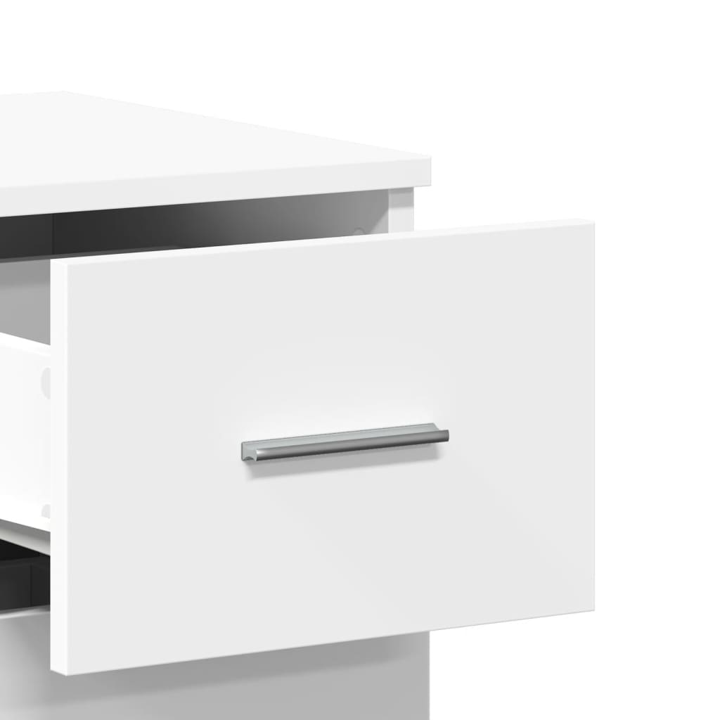 Buffets 2 pcs blanc 59x39x80 cm bois d'ingénierie - XIOS