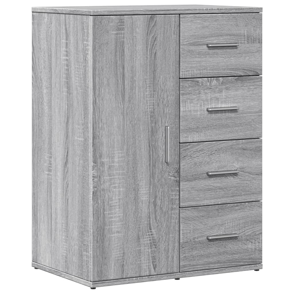 Buffets 2 pcs sonoma gris 59x39x80 cm bois d'ingénierie - XIOS