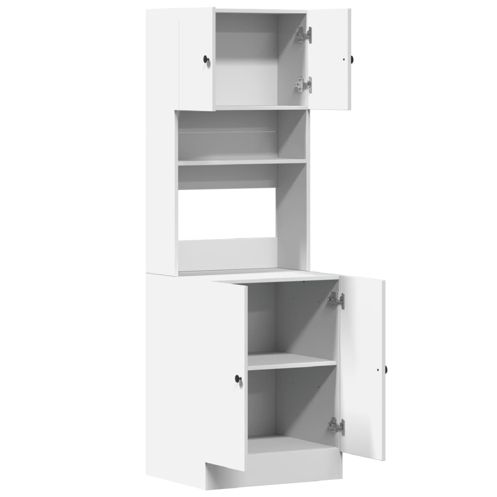 Armoire de cuisine blanc 60x50x180 cm bois d'ingénierie - XIOS