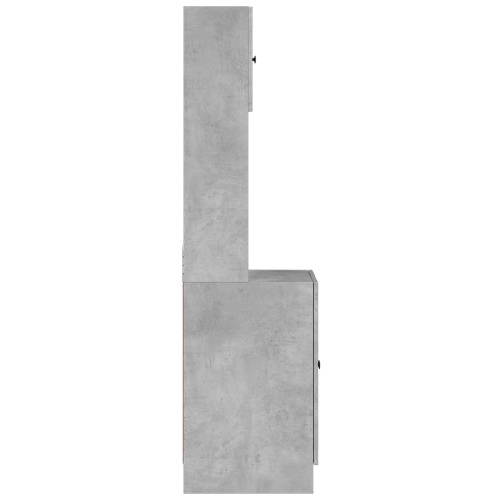 Armoire de cuisine gris béton 60x50x180 cm bois d'ingénierie - XIOS