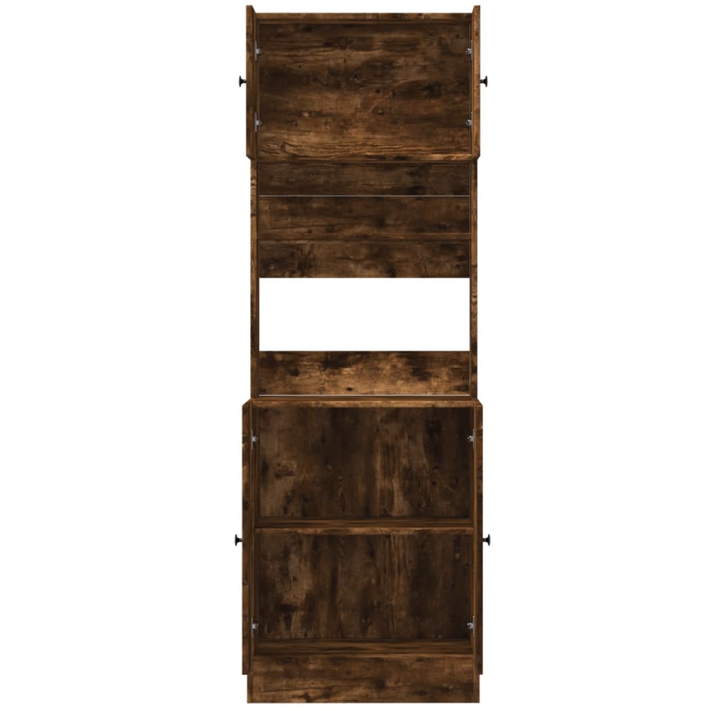 Armoire de cuisine chêne fumé 60x50x180 cm bois d'ingénierie - XIOS