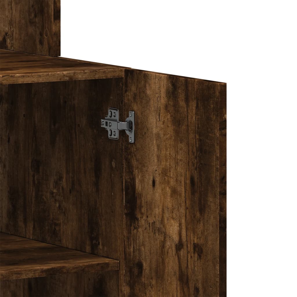 Armoire de cuisine chêne fumé 60x50x180 cm bois d'ingénierie - XIOS