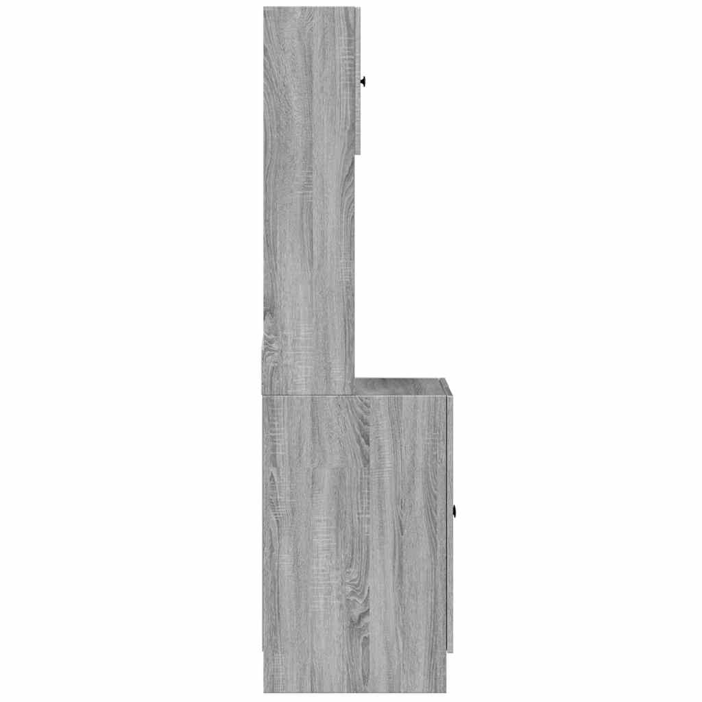 Armoire de cuisine sonoma gris 60x50x180 cm bois d’ingénierie - XIOS
