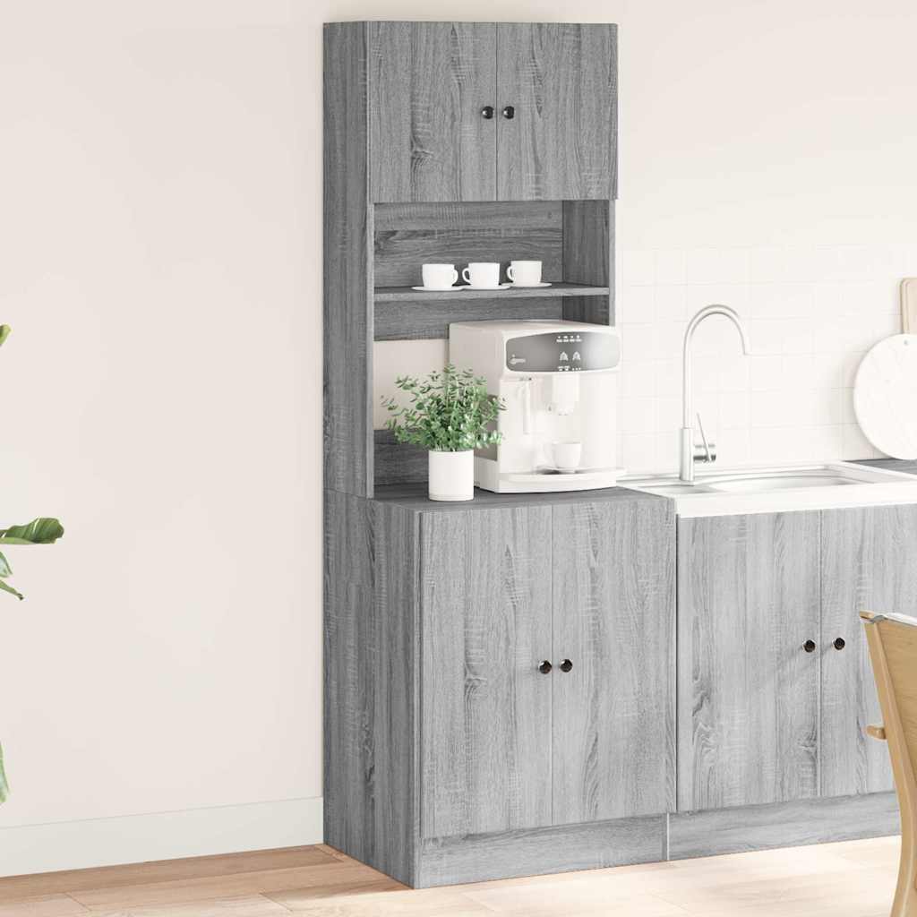 Armoire de cuisine sonoma gris 60x50x180 cm bois d’ingénierie - XIOS