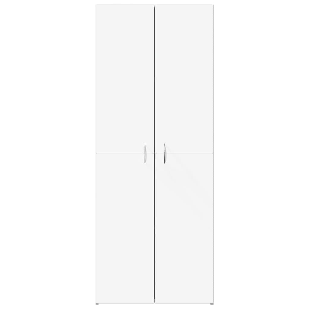 Armoire de classement blanc 60x32x153 cm bois d'ingénierie