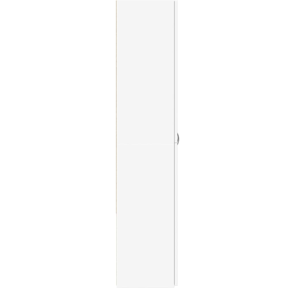 Armoire de classement blanc 60x32x153 cm bois d'ingénierie