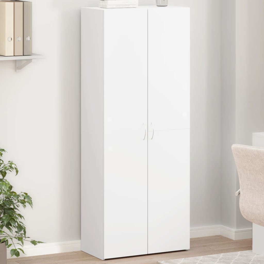 Armoire de classement blanc 60x32x153 cm bois d'ingénierie Classeur à tiroirs vidaXL