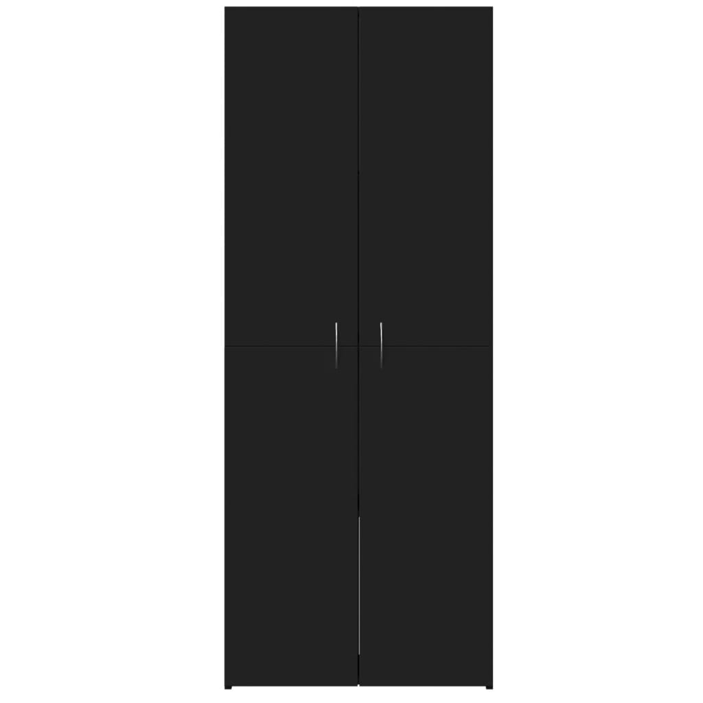 Armoire de classement noir 60x32x153 cm bois d'ingénierie Classeur à tiroirs vidaXL