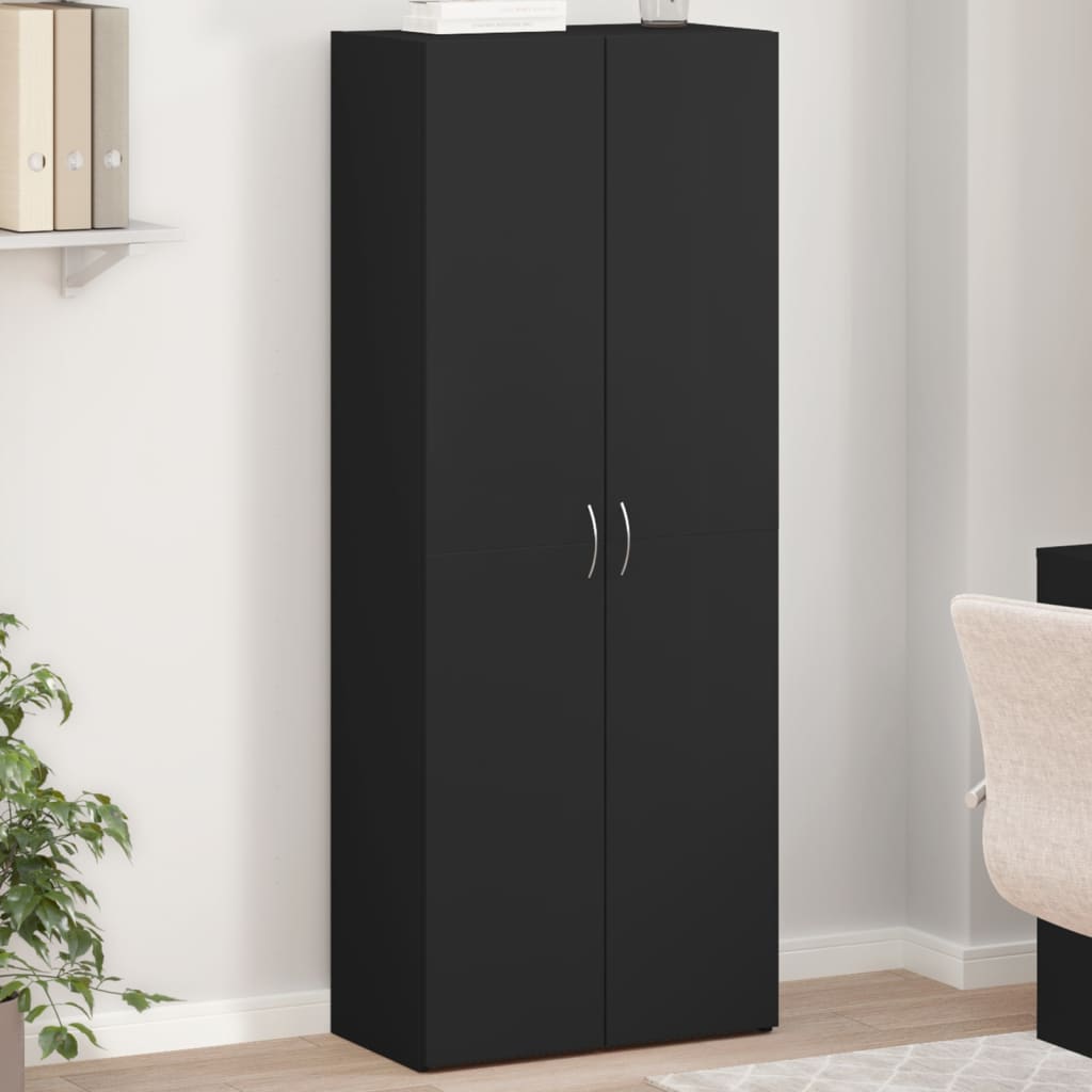 Armoire de classement noir 60x32x153 cm bois d'ingénierie Classeur à tiroirs vidaXL