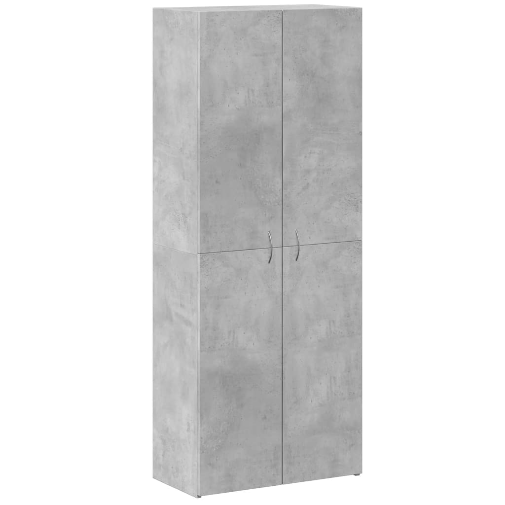 Armoire de classement gris béton 60x32x153 cm bois d'ingénierie Classeur à tiroirs vidaXL