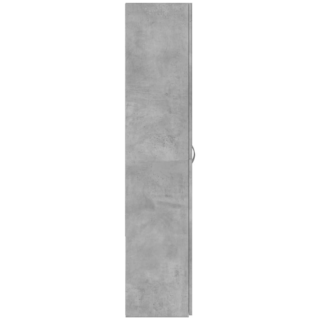 Armoire de classement gris béton 60x32x153 cm bois d'ingénierie Classeur à tiroirs vidaXL