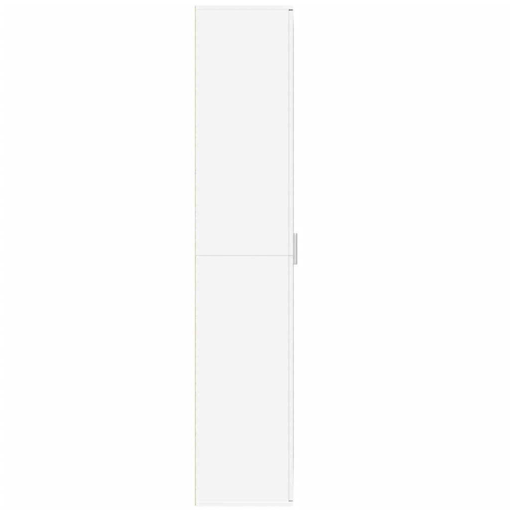 Buffet haut blanc 80x35x180 cm bois d'ingénierie