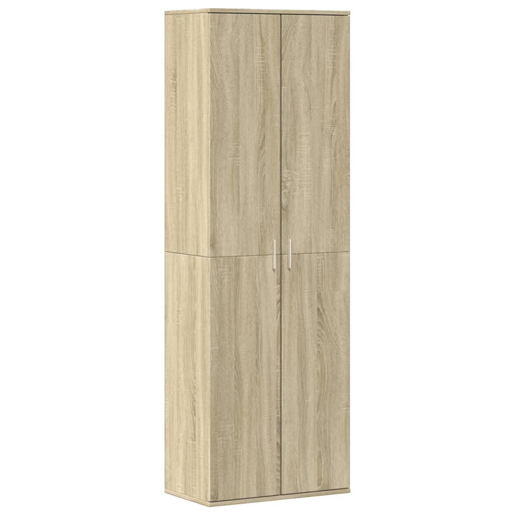 Buffet haut chêne sonoma 60x35x180 cm bois d'ingénierie
