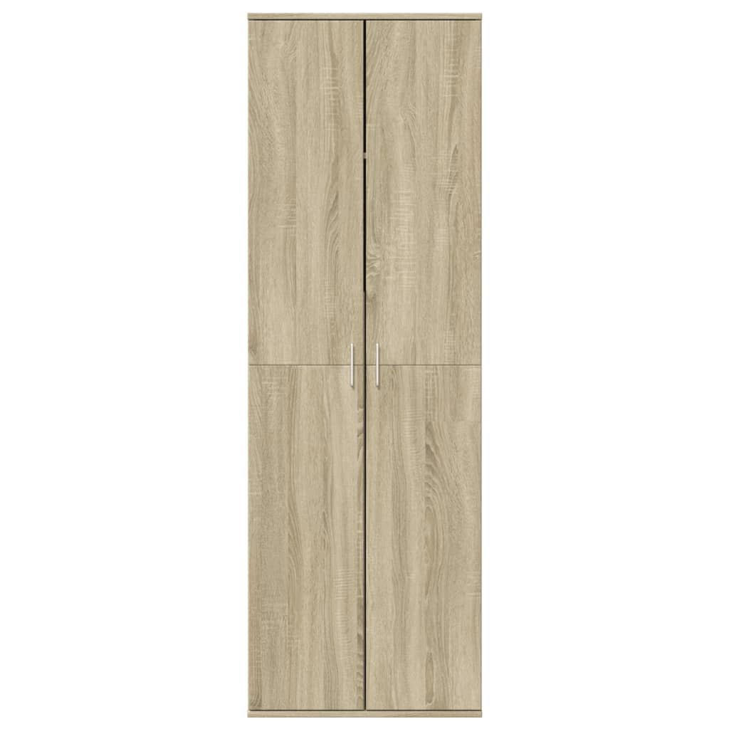 Buffet haut chêne sonoma 60x35x180 cm bois d'ingénierie