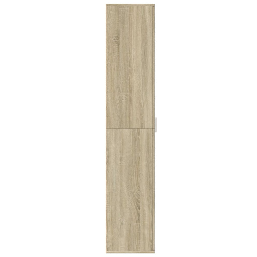 Buffet haut chêne sonoma 60x35x180 cm bois d'ingénierie