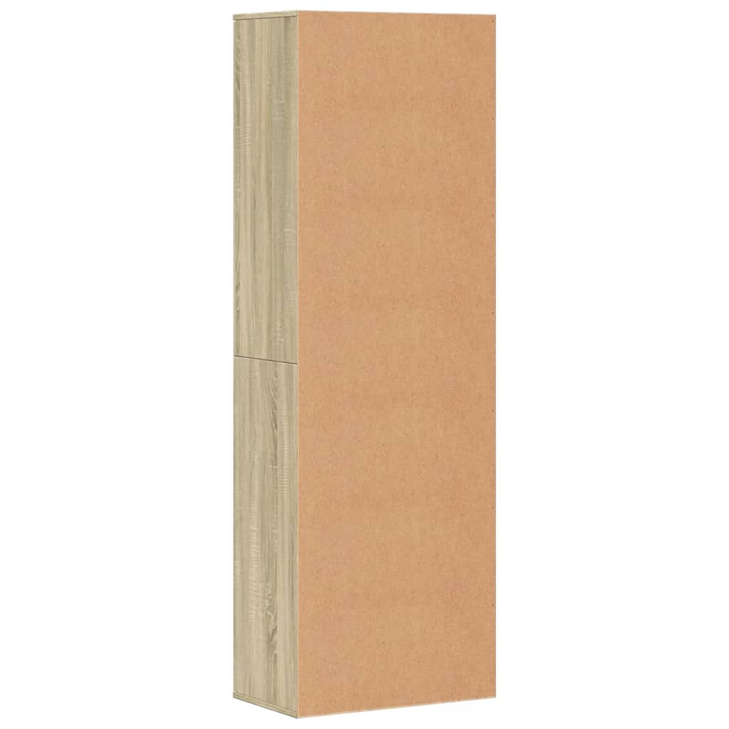 Buffet haut chêne sonoma 60x35x180 cm bois d'ingénierie