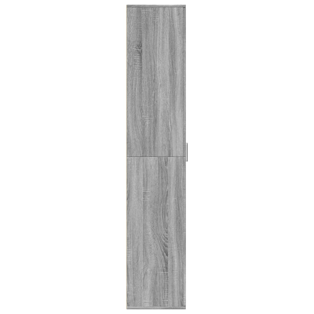 Buffet haut sonoma gris 60x35x180 cm bois d'ingénierie
