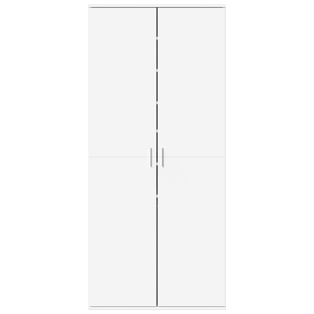 Armoire à chaussures Blanc 80x39x178 cm Bois d'ingénierie - XIOS