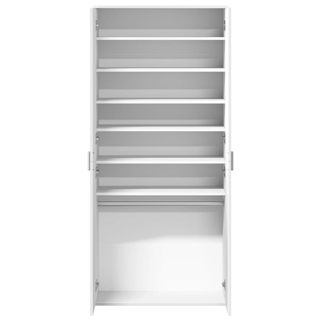 Armoire à chaussures Blanc 80x39x178 cm Bois d'ingénierie - XIOS
